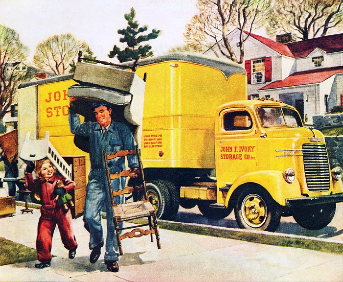 yellow moving truck - 700